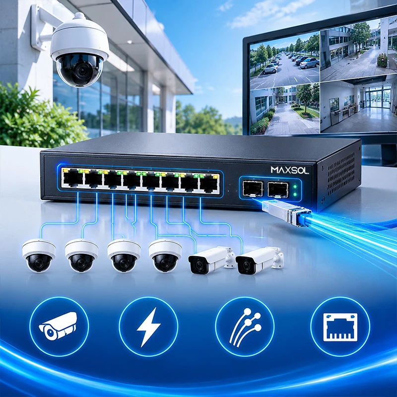 SFP Uplink PoE Switch Guide for CCTV Fiber Networks
